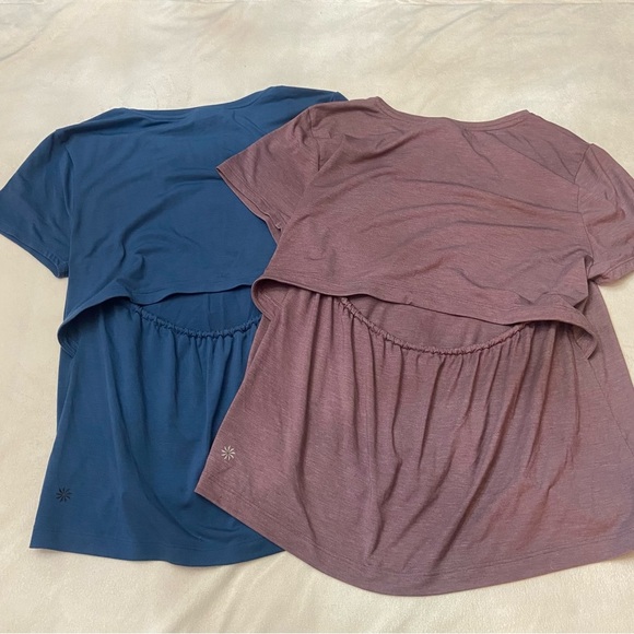 Athleta Air Out Cinch Tee bundle of 2 1440 - Picture 3 of 7